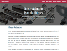 Tablet Screenshot of linear-actuators.net
